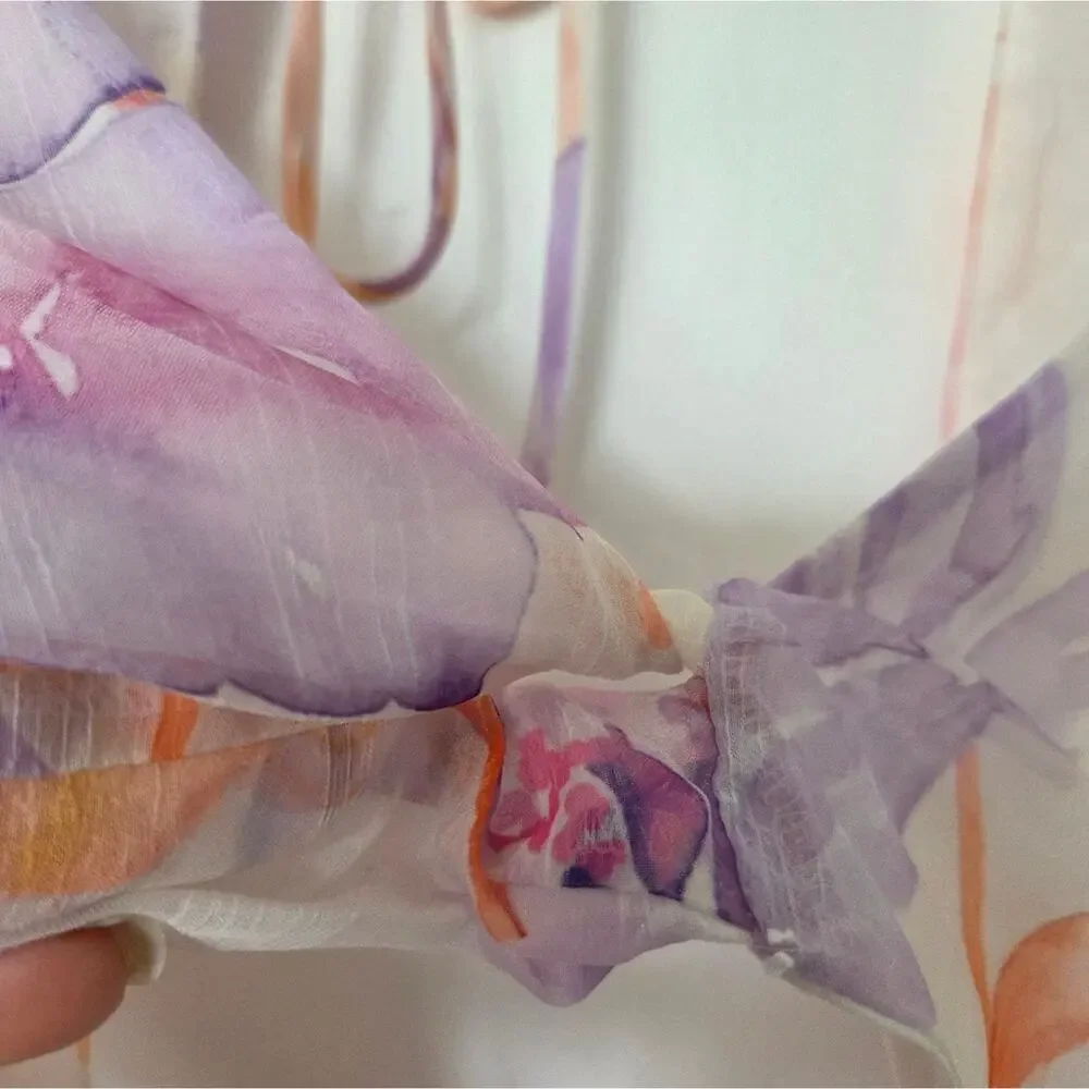 Majorelle Kyra Crop Top in Watercolor Pastels Small - Picture 7 of 8